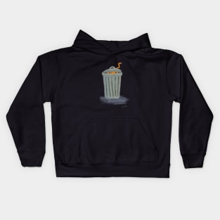 Garbage Can Cat Kids Hoodie